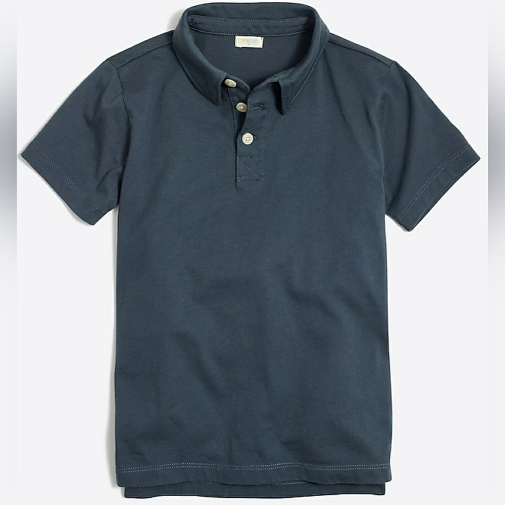 Crewcuts Boys’ Jersey Polo Shirt size 6-7  Grey nwt